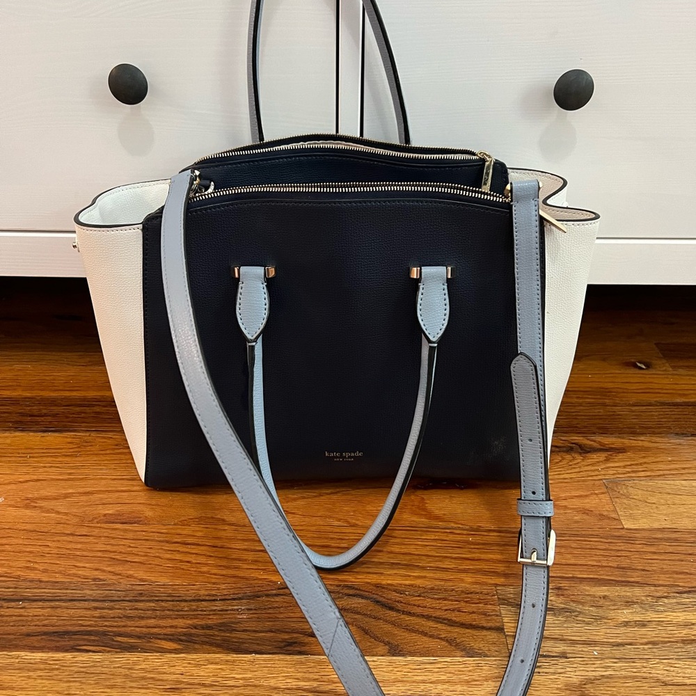 Blue and white large Kate Spade Tote bag